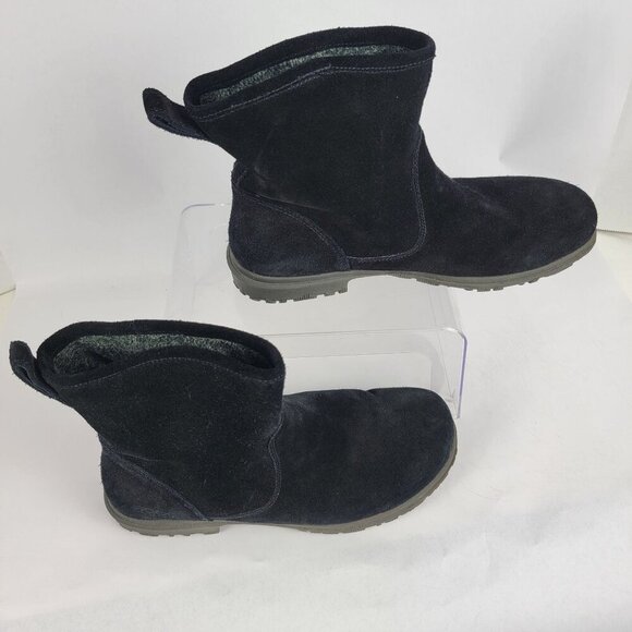 Bogs Womens 9 Waterproof Durafresh Black Pull On Ankle Bootie Rain Boots Comfort - Picture 13 of 13